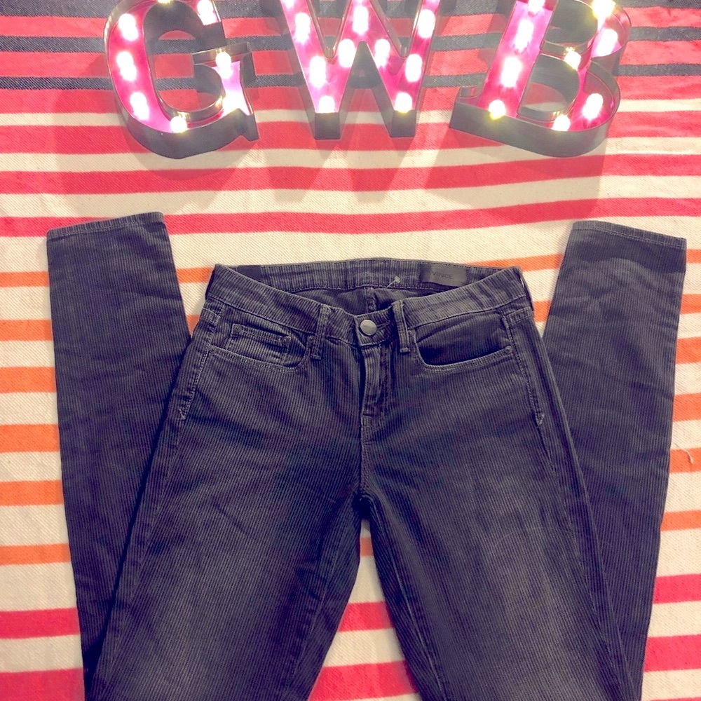 Vince The Riley Skinny Jeans in Wilshire Striped Wash Sz 25